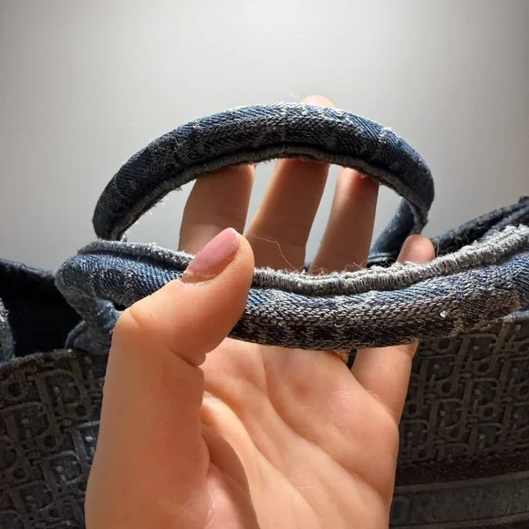 Christian Dior Large Denim Book Tote - Picture 4 of 15